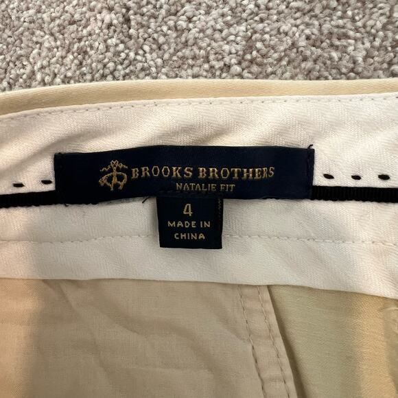 Brooks Brothers Women's Natalie Fit Light Cream Trouser Size 4 - Picture 5 of 11